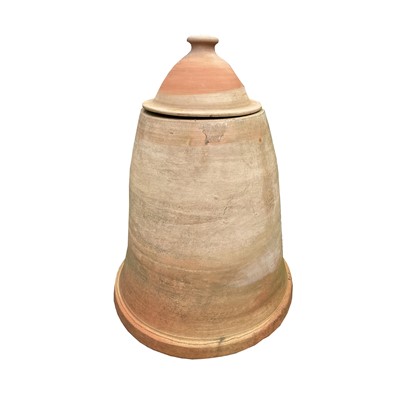 Lot 609 - A terracotta rhubarb forcer. Height 60cm.