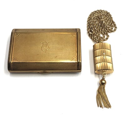 Lot 2456 - A musical gilt compact by 'Melissa' together...