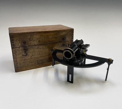 Lot 536 - A Stanley brass and black lacquered...