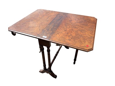 Lot 3026 - A Victorian burr walnut Sutherland table,...