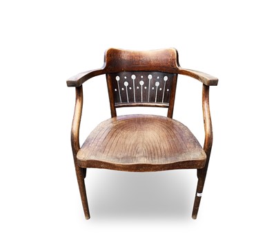 Lot 3091 - A stylish Thonet bentwood open armchair, with...