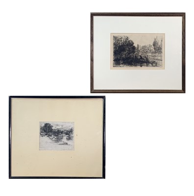 Lot 1073 - Francis SEYMOUR-HADEN (1818-1910) Two etchings...