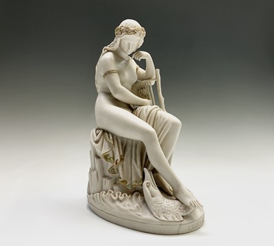 Lot 900 - A Copeland Parian figure of Lurline, modelled...