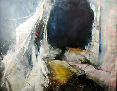 Lot 308 - Untitled Abstract Mixed media 160 x 129cm
