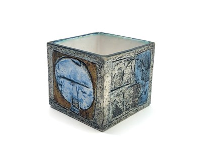 Lot 1024 - A Troika square vase, inscribed and...