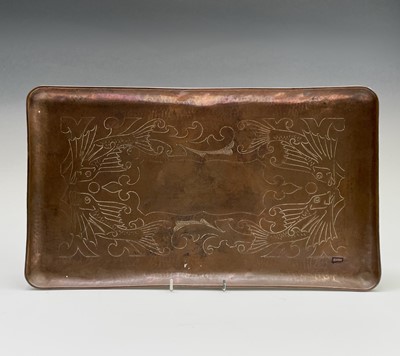 Lot 137 - Herbert Dyer, a rectangular Cornish copper...