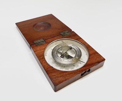 Lot 539 - A late George III mahogany cased traveling...