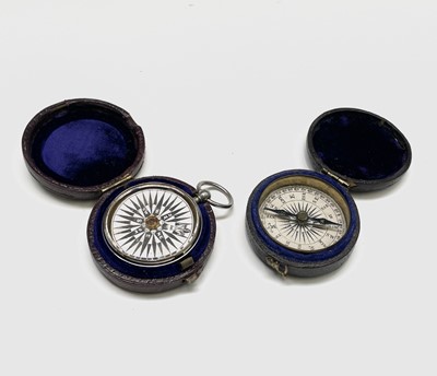 Lot 543 - A late 19th century brass circular pocket...