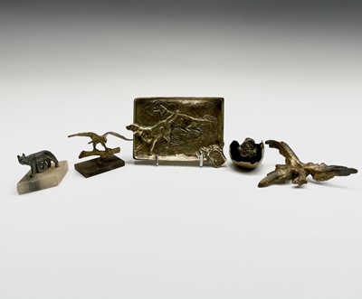 Lot 175 - A Continental bronze figure of a chick...