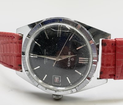 Lot 113 - A gentleman's Services wristwatch with 5 jewel...