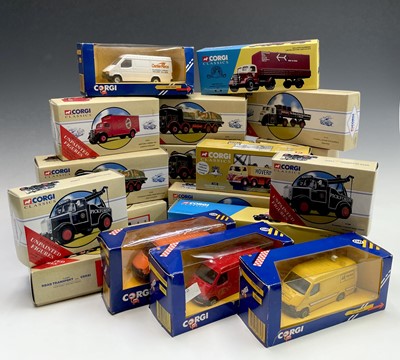 Lot 642 - Corgi Toys. A selection of 19 boxed commercial...