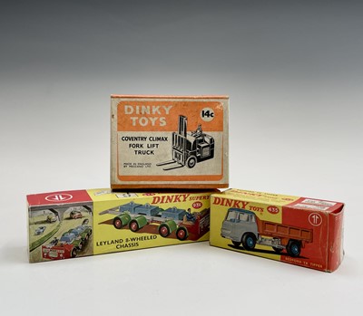 Lot 641 - Dinky Toys - 3 boxed. Leyland 8-wheeled...
