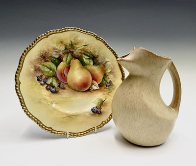 Lot 933 - A Coalport cabinet plate, handpainted by Peter...