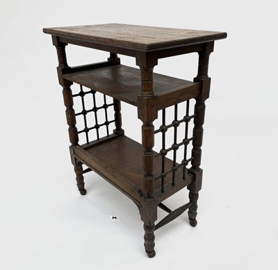Lot 3119 - A Liberty & Co oak side table, with three...