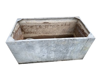 Lot 621 - A large galvanised water tank garden planter...