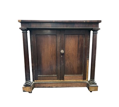 Lot 3043 - An early 19th century rosewood side cabinet,...