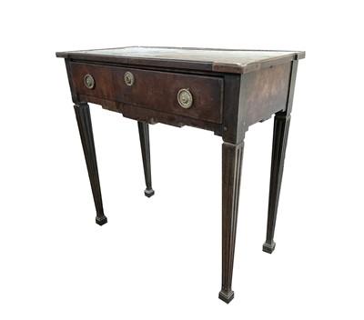 Lot 3047 - A mahogany side table, mid 18th century, with...