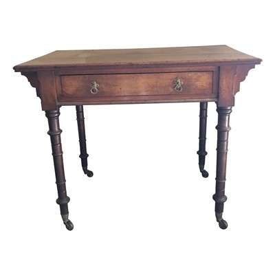 Lot 3367 - A Victorian late Gothic side table with single...