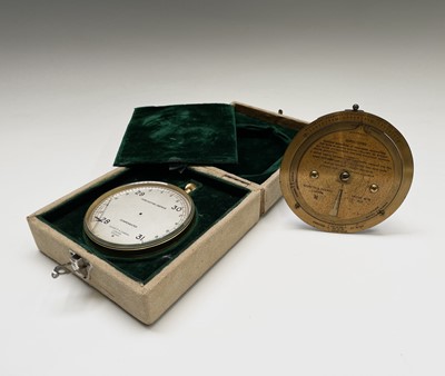 Lot 558 - A Negretti & Zambra gilt cased compensated...