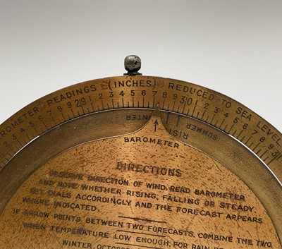 Lot 558 - A Negretti & Zambra gilt cased compensated...
