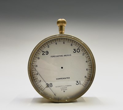 Lot 558 - A Negretti & Zambra gilt cased compensated...