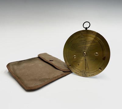 Lot 559 - A Negretti & Zambra lacquered brass forecaster...