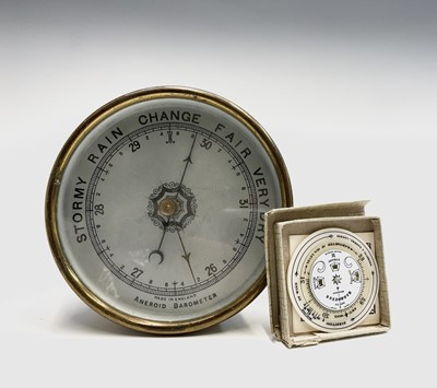 Lot 560 - A Negretti & Zambra pocket weather forecaster,...