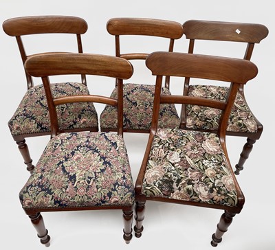 Lot 3130 - A set of three early Victorian mahogany bar...