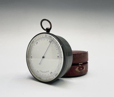 Lot 578 - A late Victorian compensated travel barometer,...