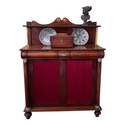 Lot 3390 - A Regency mahogany chiffonier, width 107cm.