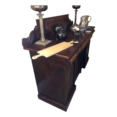 Lot 3396 - An early Victorian mahogany sideboard, width...