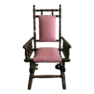 Lot 3335 - A late Victorian mahogany child's rocking...