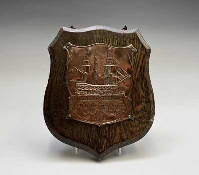 Lot 380 - A Nelson centenary commemorative copper plaque,...