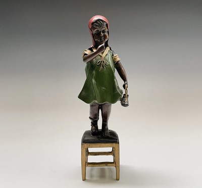 Lot 57 - After Juan Clena, a painted bronze sculpture...