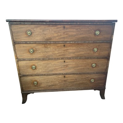 Lot 3317 - A mahogany secretaire chest, early 20th...