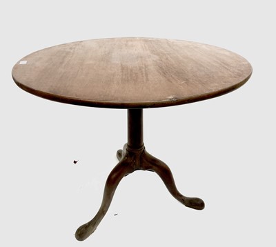 Lot 3144 - A George III mahogany tripod table, with bird...