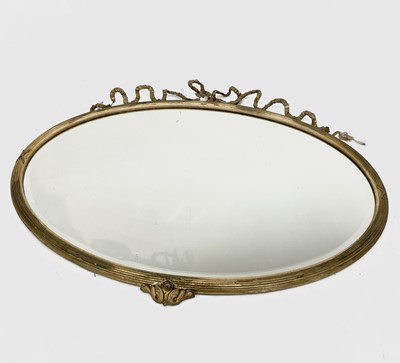 Lot 3145 - An early 19th century gilt gesso oval wall...