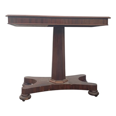 Lot 3345 - A Regency style mahogany card table, with...