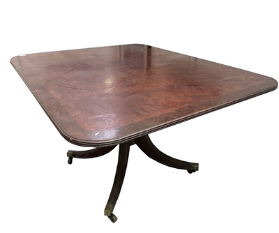 Lot 3151 - A George III mahogany breakfast table, the...