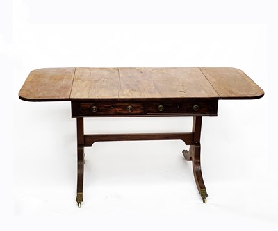 Lot 3154 - A Regency mahogany sofa table, height 73cm,...