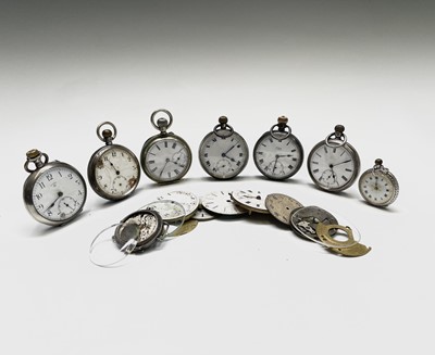 Lot 16 - A silver trench cased wrist watch, Diameter...