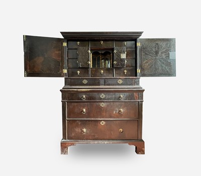 Lot 30 - A William and Mary style oyster veneered...