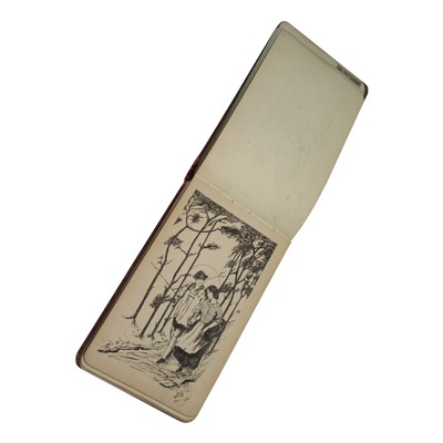 Lot 7 - AUTOGRAPH BOOK. Small album containing Ayot St...