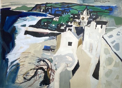 Lot 7 - Tony GILES (1925-1994) Porthleven (1980) Mixed...