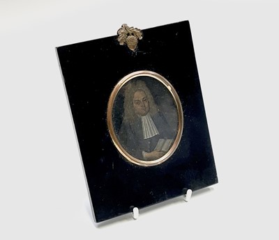 Lot 118 - An early 18th-century portrait on copper of a...