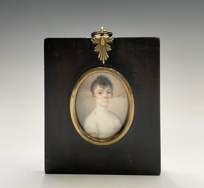 Lot 119 - Portrait Miniature A fine Regency portrait of...
