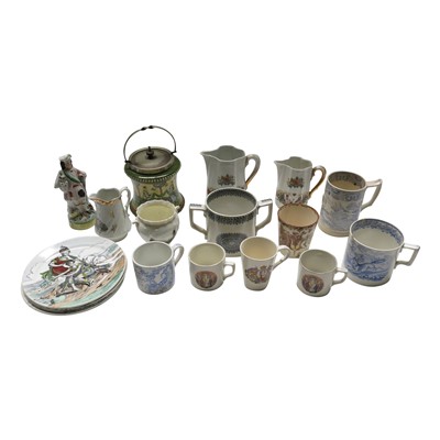 Lot 1007 - A Doulton Burslem biscuit barrel decorated...