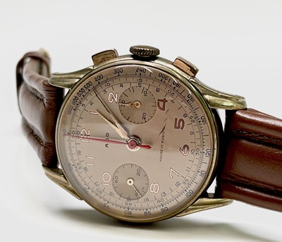 Lot 155 - An Ado gold plated chronograph wristwatch...