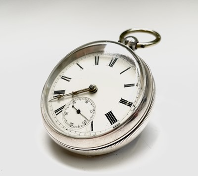 Lot 128 - An open-face keywind pocketwatch by A H...