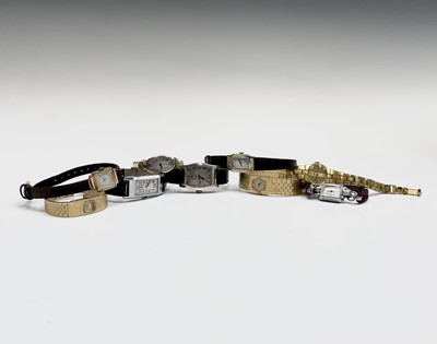 Lot 119 - Nine ladies wrist watches one cased in 9ct...